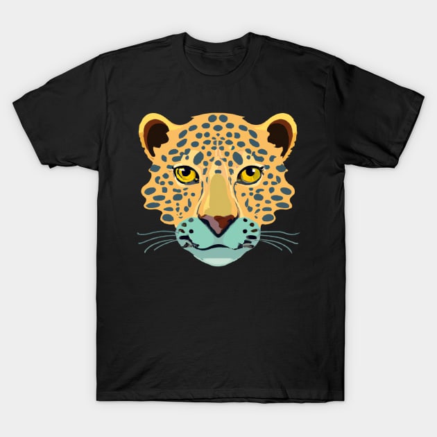 Leopard face T-Shirt by Oeuvres